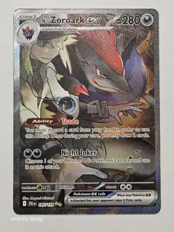 Pokemon N's Zoroark ex 185/159 Journey Together Special Illustration Rare - Image 1