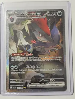 Pokemon N's Zoroark ex 185/159 Journey Together Special Illustration Rare - Image 5