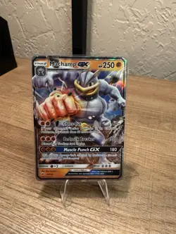 Machamp GX 64/147 – SM Burning Shadows – Holo – NM Pokemon Card - Image 1