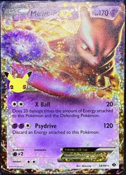 Pokemon TCG • Mewtwo EX 54/99 - Celebrations: Classic Collection • LP - Image 1
