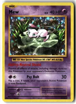 Mew ⭐ 53/108 Holo Rare Evolutions 2016 Pokemon NM/LP - Image 1