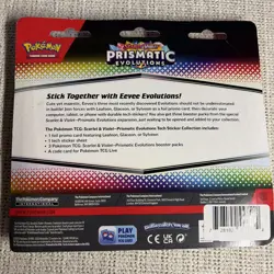 Pokemon Prismatic Evolutions Tech Sticker Collection 3 Pack Random Art QTY - Image 4