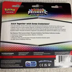 Pokemon Prismatic Evolutions Tech Sticker Collection 3 Pack Random Art QTY - Image 5