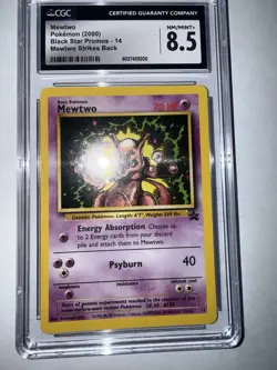 2000 Pokemon Promo Black Star 14 Mewtwo-CGC 8.5 NM/ Mint +💎 - Image 2