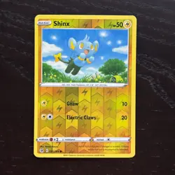 Shinx 091/264 Pokemon Fusion Strike Sword & Shield Reverse Holo Common NM - Image 1