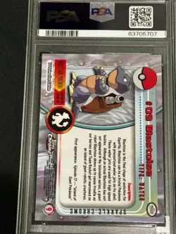 Pokemon 2000 Topps Chrome Blastoise Sparkle PSA 10 - Image 4