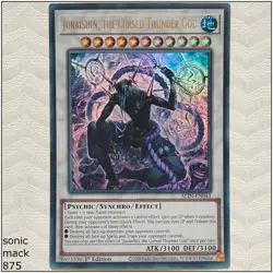 Juraishin, the Cursed Thunder God - ALIN-EN043 - Ultra Rare 1st Edition Yugioh - Image 1