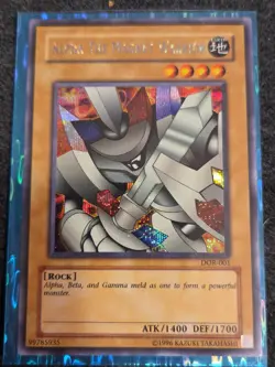 Alpha the Magnet Warrior DOR-001 Duelist of the Roses Unlimited Secret NM - Image 1