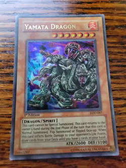 Yugioh Yamata Dragon LOD-067 Ultra Rare 1st Edition MP - Image 1