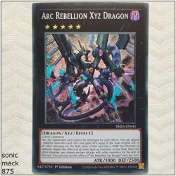 Arc Rebellion Xyz Dragon - PHRA-EN041 - Secret Rare 1st Edition Yugioh - Image 1