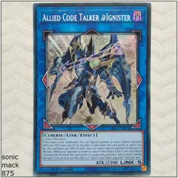 Allied Code Talker @Ignister -ALIN-EN051 - Secret Rare 1st Edition Yugioh - Image 1