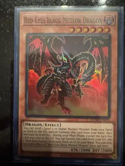 Konami Yu-Gi-Oh! Red-Eyes Black Meteor Dragon DUNE-EN095 1st Edition Super Rare - Image 1