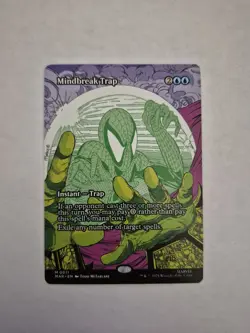 mtg borderless Mindbreak Trap full art card, Marvel Spiderman set, unplayed - Image 1