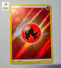 Fire Energy (Texture Full Art) 153/159 Holo Crown Zenith - Pokemon Card - NM - Image 1