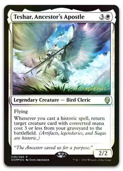 Teshar, Ancestor's Apostle #36 (Foil) (NM) Prerelease Cards PRE Magic MTG - Image 1