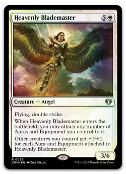 Heavenly Blademaster #28 (Foil) (NM) Commander Masters CMM Magic MTG - Image 1