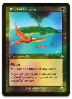 Birds of Paradise (Retro Frame) #336 (Foil) NM Dominaria Remastered Magic MTG - Image 1