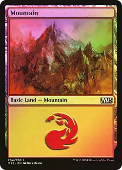 MTG FOIL Mountain(#264) - Magic 2015 #264 - Image 1