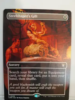 Steelshaper's Gift (Borderless) Commander Masters Regular - Image 1