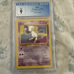 MEW #8 BLACK STAR PROMO Pokemon Card POKE LEAUGE CGC 9 MINT 💎 - Image 1