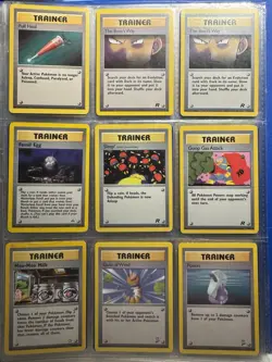 Vintage Pokemon Trainer Card Lot – 21 Cards – WOTC Base/Jungle/Team Rocket - Image 1
