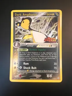 DARK AMPHAROS 2/109 REVERSE STAMP TEAM ROCKET RETURNS POKEMON NM - Image 1