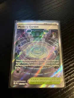 Pokemon Card Mystery Garden 172/132 Mega Evolutions Full Art Holo Rare NM - Image 1