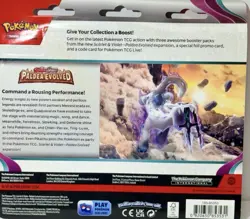 POKEMON TCG PALDEA EVOLVED 3 PACK BLISTER with Tinkatink - Image 2
