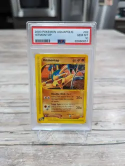Pokemon PSA 10 💎 GEM MINT Hitmontop 82/147 Aquapolis Non-Holo Common 2003 - Image 1