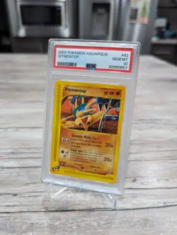 Pokemon PSA 10 💎 GEM MINT Hitmontop 82/147 Aquapolis Non-Holo Common 2003 - Image 2
