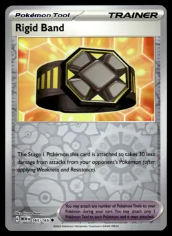 RIGID BAND - 165/165 - POKEMON 151 MEW ENGLISH REVERSE HOLO - NM - Image 1