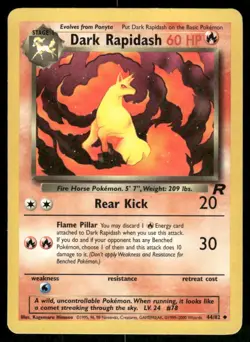 LP Dark Rapidash 44/82 Team Rocket 2000 Pokemon WOTC Combined shipping - Image 1