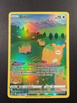 POKEMON TCG Ditto GG22/GG70 Crown Zenith: Galarian Gallery Holo - Image 1