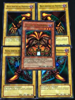 YUGIOH EXODIA THE FORBIDDEN ONE Full 1st Set LOB Legend Of Blue Eyes! (SPANISH) - Image 1