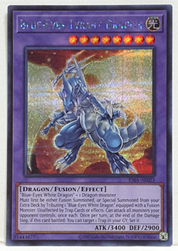 Yugioh Asian-English Blue-Eyes Tyrant Dragon ES01-AE023 Secret Rare - Image 1