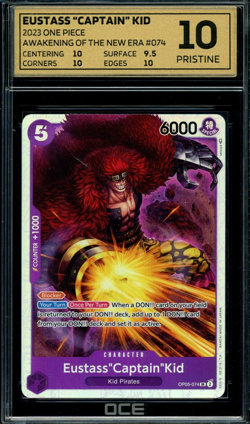 2023 One Piece AWAKENINGS OF THE NEW ERA Eustass 'Captain' Kid Graded OCE 10 - Image 1