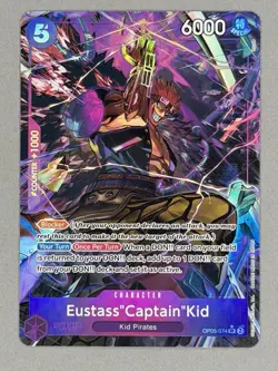 Eustass"Captain"Kid OP05-074 Alt Art PRB-01 Premium The Best One Piece NM - Image 3