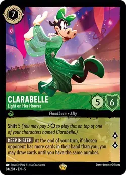 CLARABELLE - Light on Her Hooves Legendary #84 5 Disney Lorcana SHIMMERING SKIES - Image 1