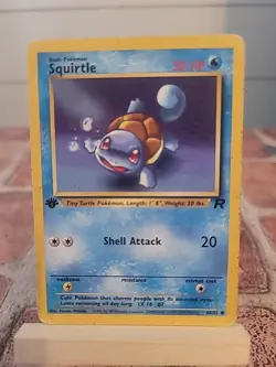 Pokemon Squirtle Card 68/82 1st Edition Base Set 1999 - Image 1