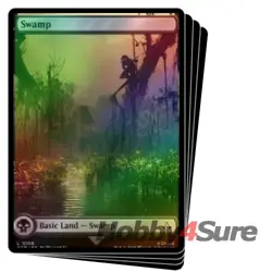 Foil Swamp (106) (full Art) X4 M/NM Magic MTG Universes Beyond: Assassin's Creed - Image 1