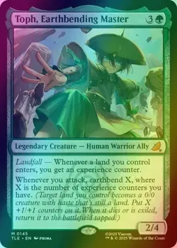 Toph, Earthbending Master - 145 Avatar The Last Airbender Foil M Magic - NM/MINT - Image 1