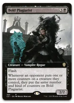 Bold Plagiarist (Extended Art) #364 (NM) Commander 2021 C21 Magic MTG - Image 1