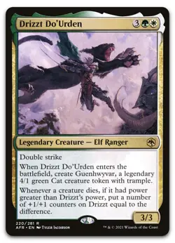 Drizzt Do'Urden #220 (NM) Forgotten Realms AFR Magic MTG - Image 1