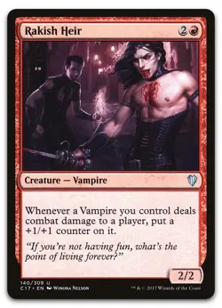 Rakish Heir #140 (NM) Commander 2017 C17 Magic MTG - Image 1
