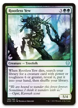 Rootless Yew #189 (Foil) (NM) Kaldheim KHM Magic MTG - Image 1