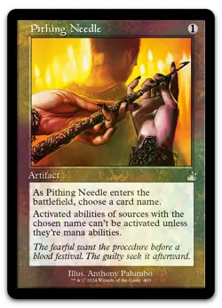 Pithing Needle (Retro Frame) #463 (Foil) (NM) Ravnica Remastered RVR Magic MTG - Image 1