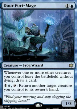 Bloomburrow #47 Dour Port-Mage - Image 1