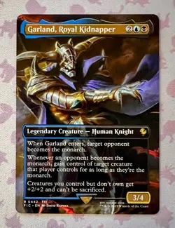 Garland, Royal Kidnapper Borderless 442 MTG Final Fantasy Commander Non Holo NM - Image 1