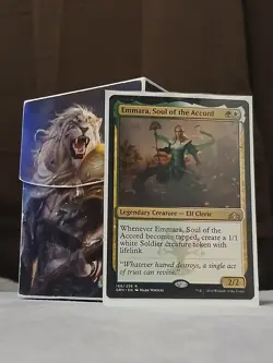Custom Commander Deck Emmara, Soul of the Accord MTG EDH Selesnya Tokens SLEEVED - Image 1