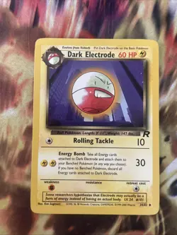 Pokemon English MP Dark Electrode 34/82 Team Rocket Free Shipping! - Image 1